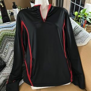 Women’s black and red pullover